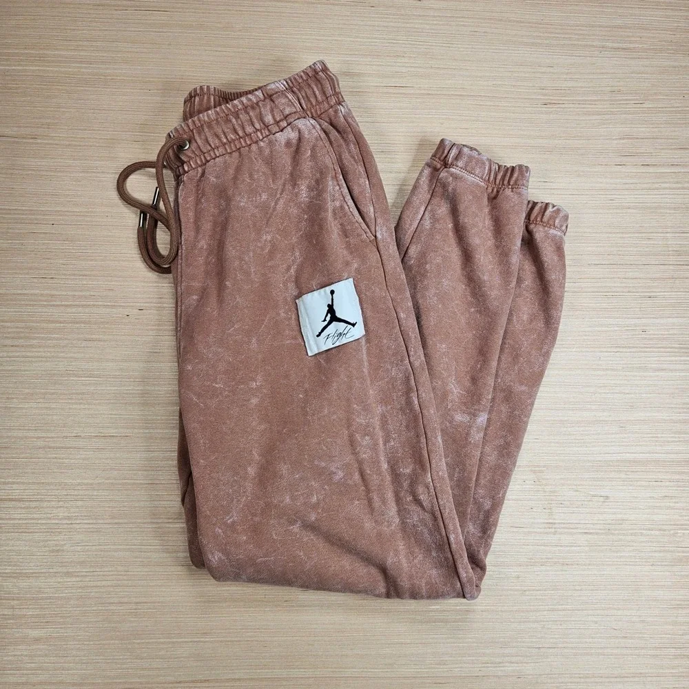 Jordan Flight Fleece Sweatpant Men S Brown Acid Wash Jogger DR3089-215
